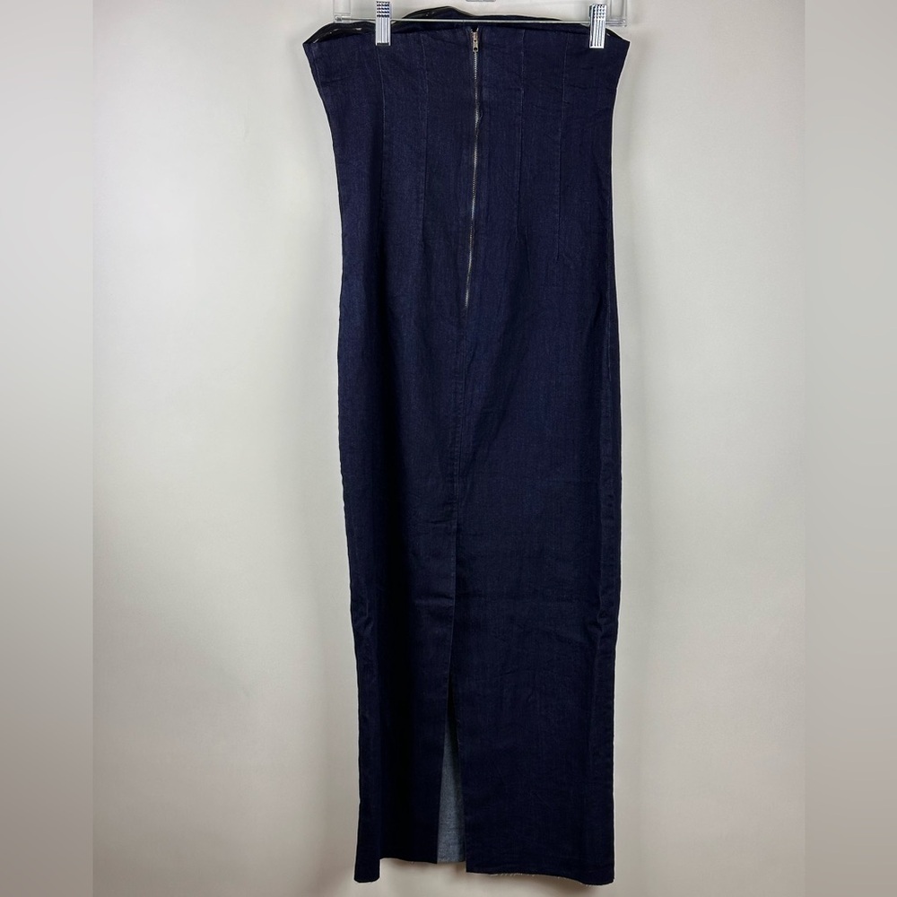 Commense Womens' Stretch Denim Tube Dress - Picture 4 of 8